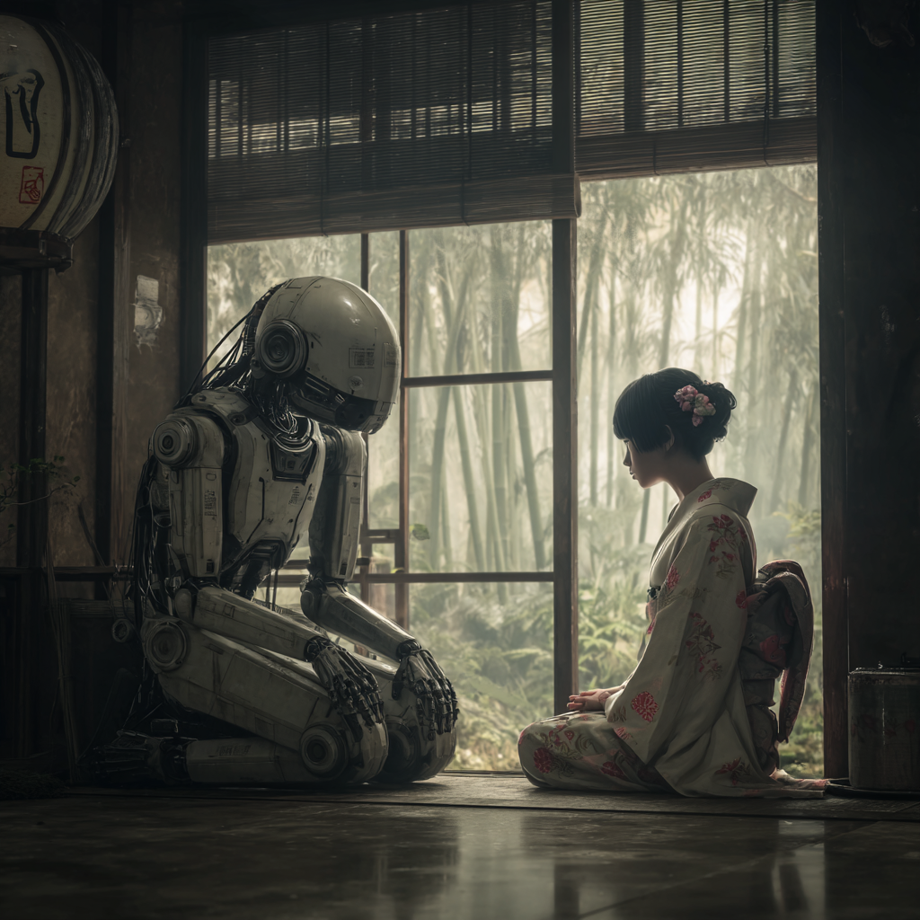 WordPressのCookie同意バナー設定を解説する、和服娘のイメージイラスト